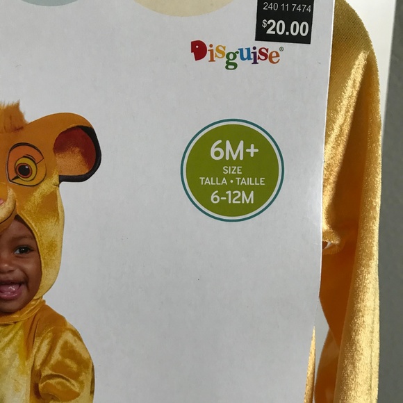 2 FOR $20 Disney Baby Simba Costume Lion King Nala - Picture 2 of 8